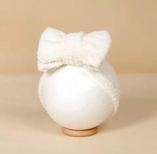 Le Cocon — Bandeau bébé tout doux à grand nœud