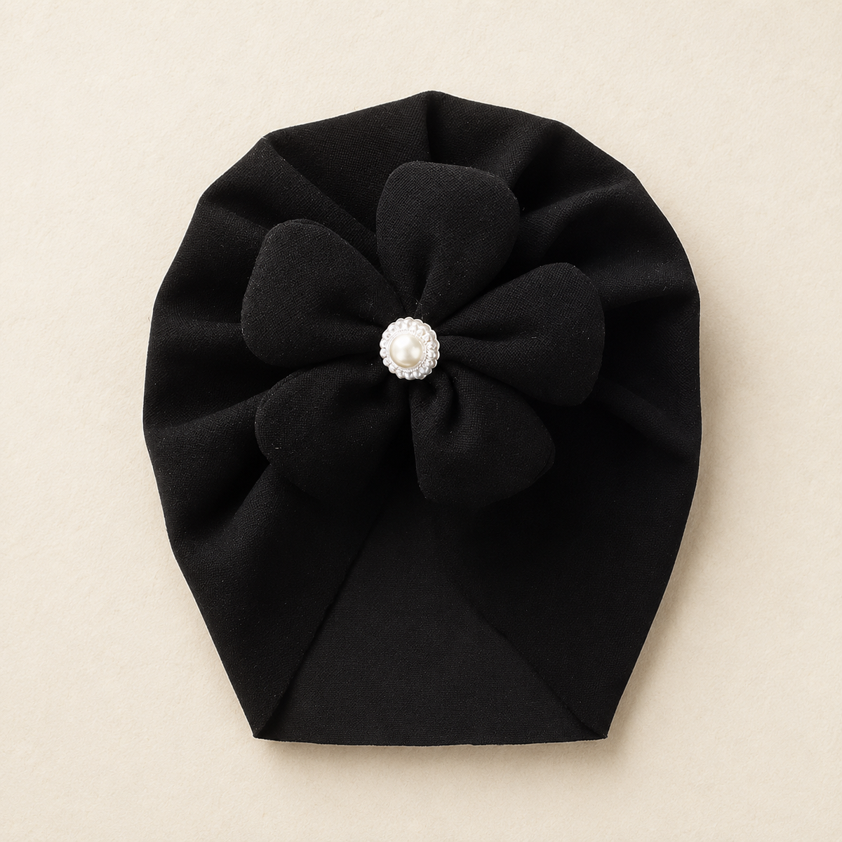 La Fleurie — Bonnet turban bébé à grande fleur