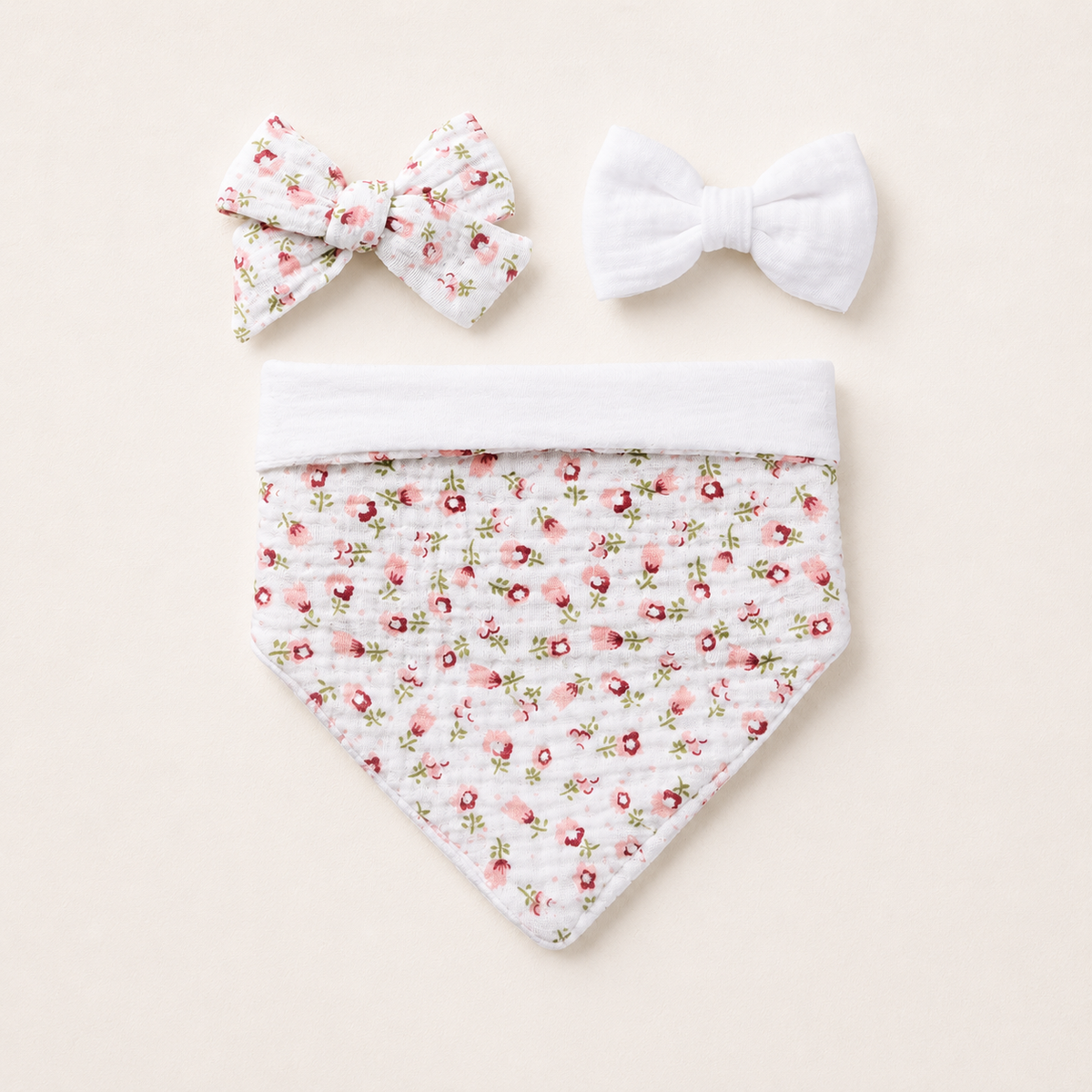 Bavoir bandana & nœuds