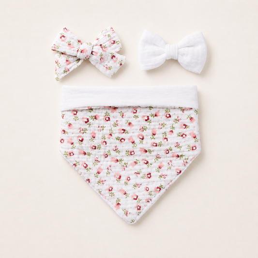 Bavoir bandana & nœuds