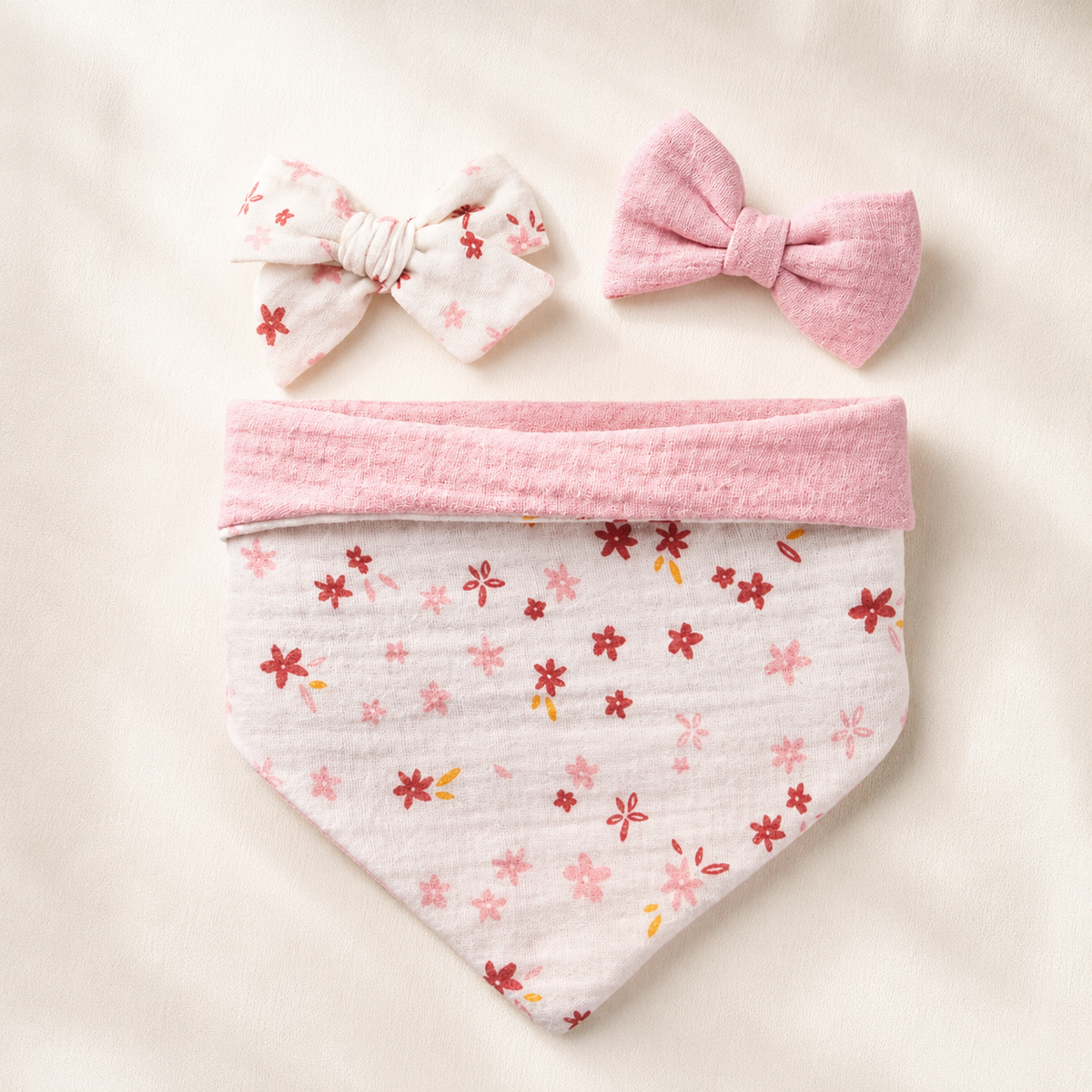 Bavoir bandana & nœuds