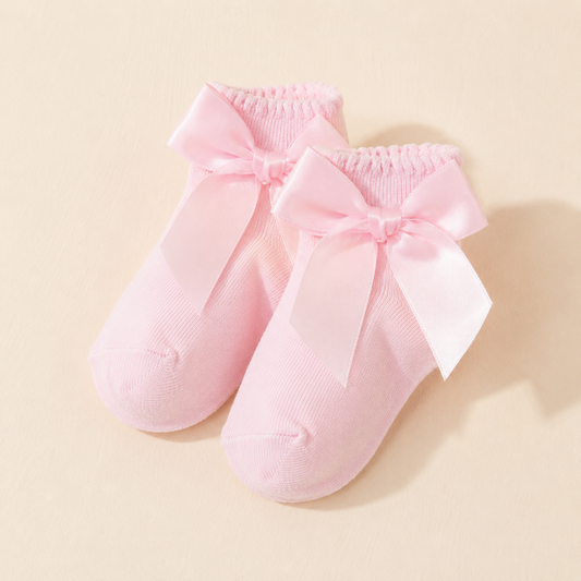 Les Coquettes - Lot de 8 chaussettes bébé à nœud