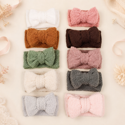 Le Cocon — Bandeau bébé tout doux à grand nœud